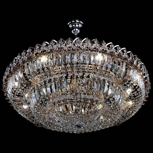 Люстра Двойное кольцо пластинка с подвесом (оптиконы) в Ижевске Гусь Хрустальный