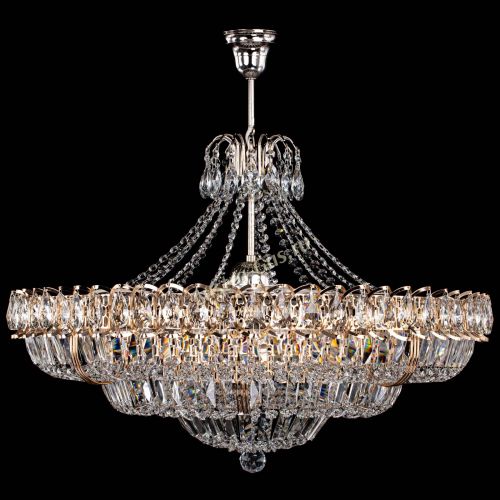 Люстра Двойное кольцо пластинка с подвесом в Ижевске Гусь Хрустальный