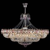 Люстра Двойное кольцо пластинка с подвесом Розовая в Ижевске