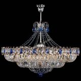 Люстра Двойное кольцо пластинка с подвесом Синяя в Ижевске