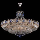 Люстра Двойное кольцо пластинка с подвесом Синяя в Ижевске