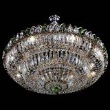 Люстра Двойное кольцо пластинка с подвесом Зеленая в Ижевске