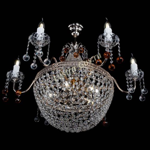 Люстра Елизавета №11 Венеция чайная в Ижевске Гусь Хрустальный