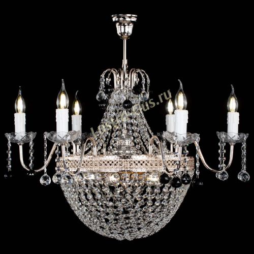 Люстра Елизавета №11 Венеция черная в Ижевске Гусь Хрустальный