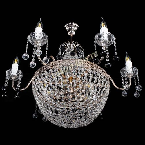 Люстра Елизавета №11 Венеция черная в Ижевске Гусь Хрустальный