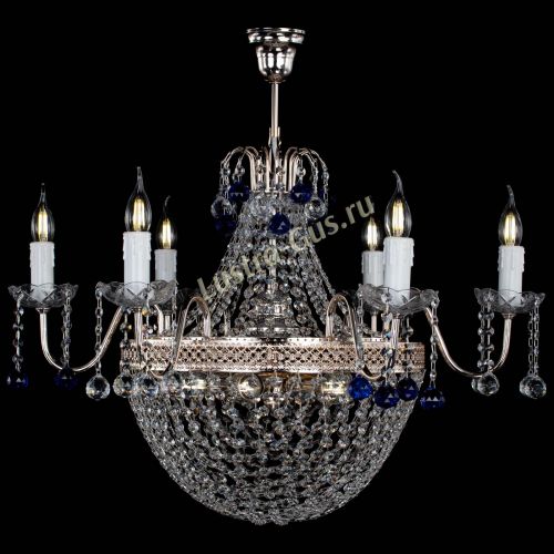 Люстра Елизавета №11 Венеция синяя в Ижевске Гусь Хрустальный