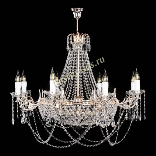 Люстра Елизавета №13 черная в Ижевске Гусь Хрустальный