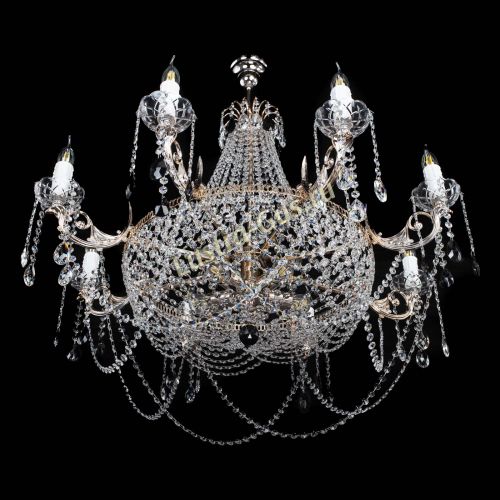 Люстра Елизавета №13 черная в Ижевске Гусь Хрустальный