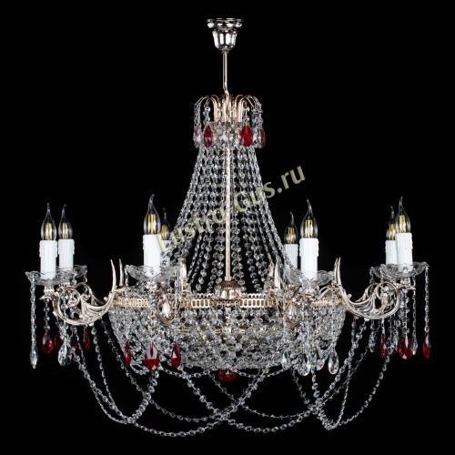 Люстра Елизавета №13 красная в Ижевске Люстра Елизавета №13 красная в Ижевске