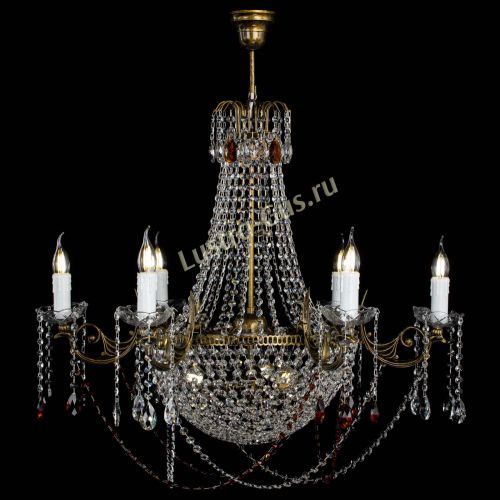 Люстра Елизавета малая №9 под бронзу Чайная в Ижевске Гусь Хрустальный