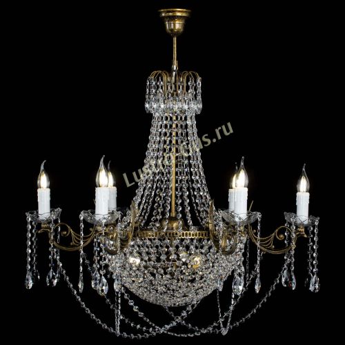Люстра Елизавета малая №9 под бронзу в Ижевске Гусь Хрустальный