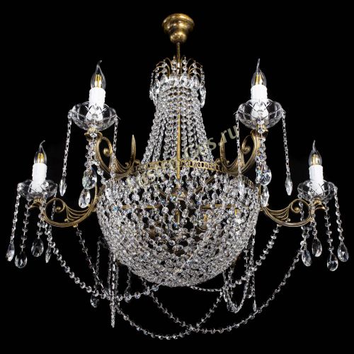 Люстра Елизавета малая №9 под бронзу в Ижевске Гусь Хрустальный