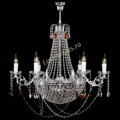 Люстра Елизавета малая №9 чайная в Ижевске Гусь Хрустальный