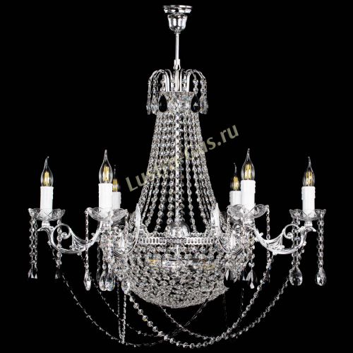 Люстра Елизавета малая №9 черная в Ижевске Гусь Хрустальный