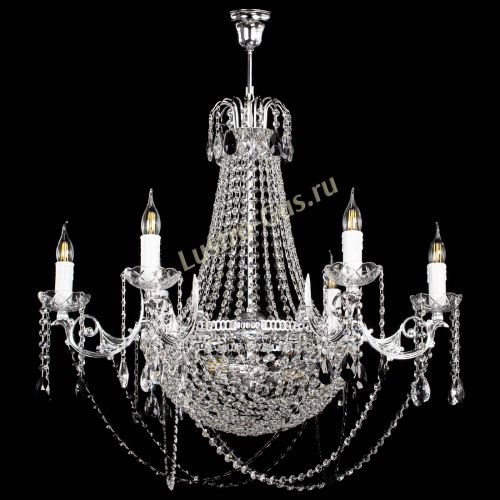 Люстра Елизавета малая №9 черная в Ижевске Гусь Хрустальный