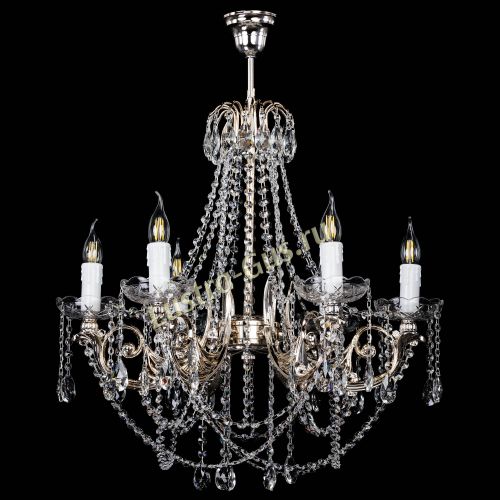 Люстра Елизавета малая (рожки - металл) в Ижевске Гусь Хрустальный