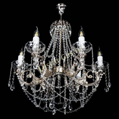 Люстра Елизавета малая (рожки - металл) в Ижевске Гусь Хрустальный