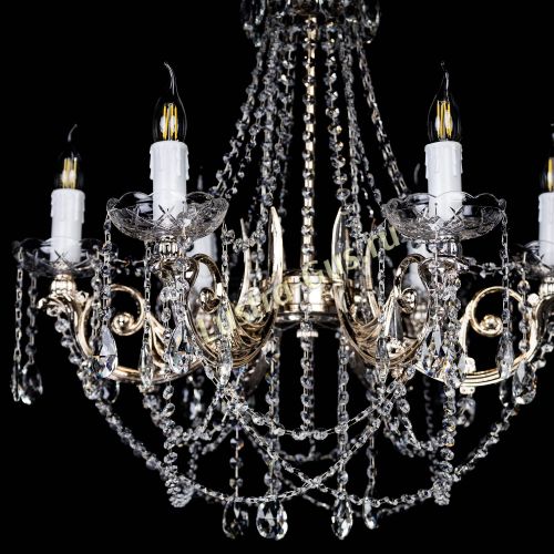 Люстра Елизавета малая (рожки - металл) в Ижевске Гусь Хрустальный