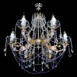 Люстра Елизавета малая Фиолетовая (рожки - металл) в Ижевске Люстра Елизавета малая Фиолетовая (рожки - металл) в Ижевске