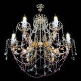 Люстра Елизавета малая Розовая (рожки - металл) в Ижевске