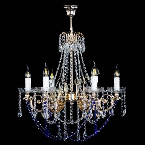 Люстра Елизавета малая Синяя (рожки - металл) в Ижевске Люстра Елизавета малая Синяя (рожки - металл) в Ижевске