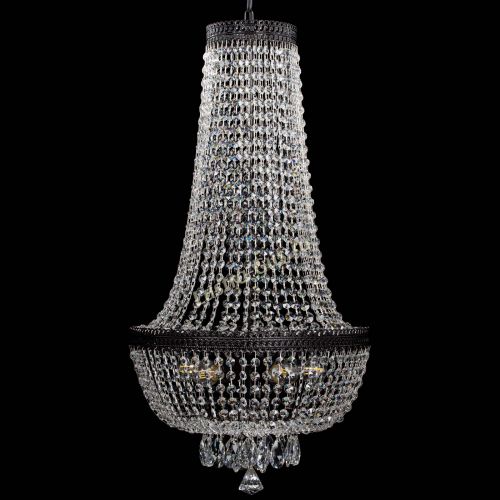 Люстра Флоренция №5 Купол черная удлиненная в Ижевске Гусь Хрустальный