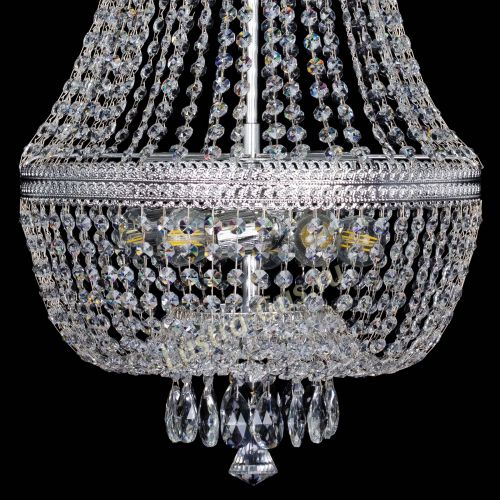 Люстра Флоренция №5 Купол длинный с подвесом в Ижевске Гусь Хрустальный