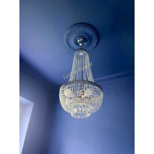 Люстра Флоренция №5 Купол длинный с подвесом в Ижевске Гусь Хрустальный