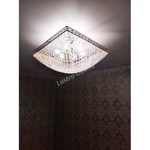 Люстра Квадрат №28 - 600 мм в Ижевске Гусь Хрустальный