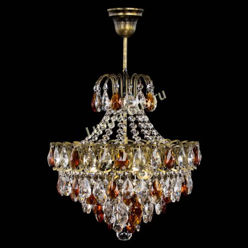 Люстра Грация с подвесом под бронзу Чайная в Ижевске Гусь Хрустальный