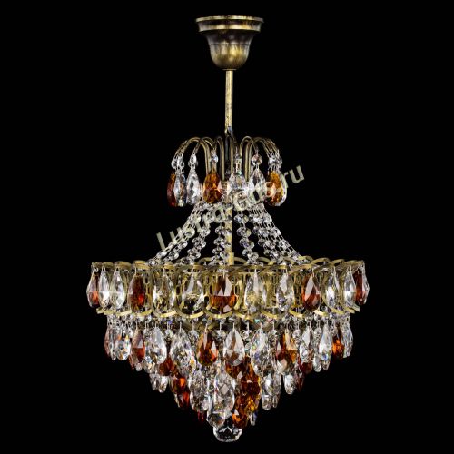 Люстра Грация с подвесом под бронзу Чайная в Ижевске Гусь Хрустальный