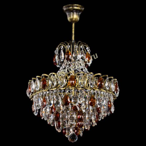 Люстра Грация с подвесом под бронзу Чайная в Ижевске Гусь Хрустальный