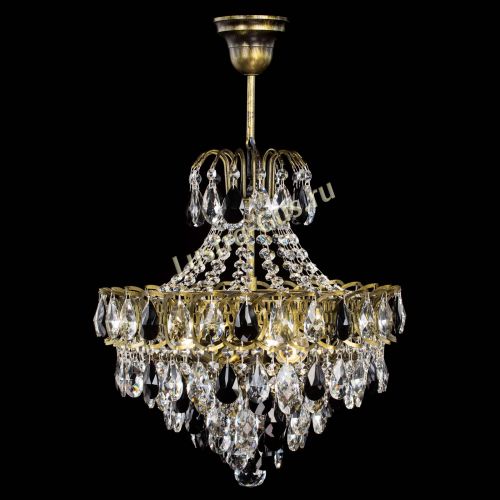 Люстра Грация с подвесом под бронзу Черная в Ижевске Гусь Хрустальный