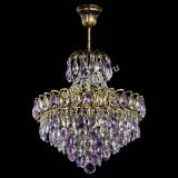 Люстра Грация с подвесом под бронзу Фиолетовая в Ижевске