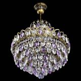 Люстра Грация с подвесом под бронзу Фиолетовая в Ижевске