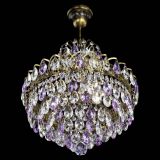 Люстра Грация с подвесом под бронзу Фиолетовая в Ижевске