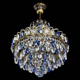 Люстра Грация с подвесом под бронзу Синяя в Ижевске