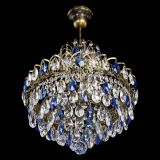 Люстра Грация с подвесом под бронзу Синяя в Ижевске