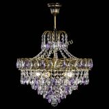 Люстра Грация №5 с подвесом под бронзу Фиолетовая в Ижевске