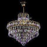 Люстра Грация №5 с подвесом под бронзу Фиолетовая в Ижевске