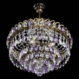 Люстра Грация №5 с подвесом под бронзу Фиолетовая в Ижевске