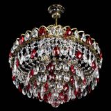 Люстра Грация №5 с подвесом под бронзу Красная в Ижевске