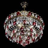 Люстра Грация №5 с подвесом под бронзу Красная в Ижевске