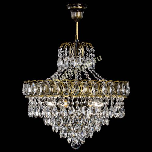 Люстра Грация №5 с подвесом под бронзу в Ижевске Гусь Хрустальный