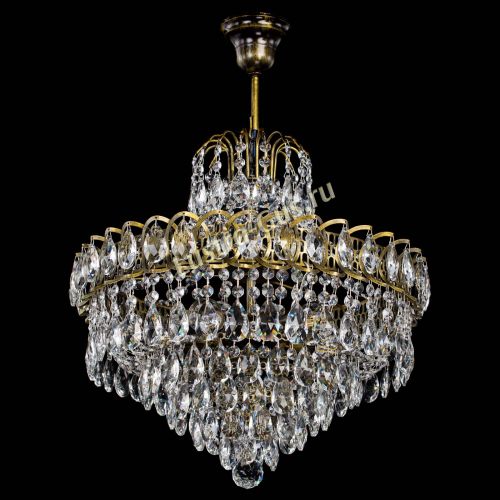 Люстра Грация №5 с подвесом под бронзу в Ижевске Гусь Хрустальный