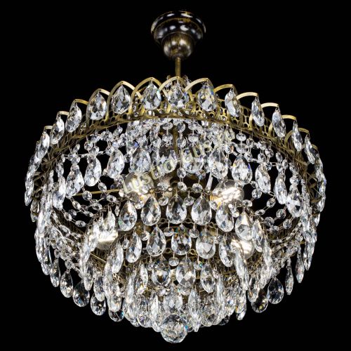 Люстра Грация №5 с подвесом под бронзу в Ижевске Гусь Хрустальный