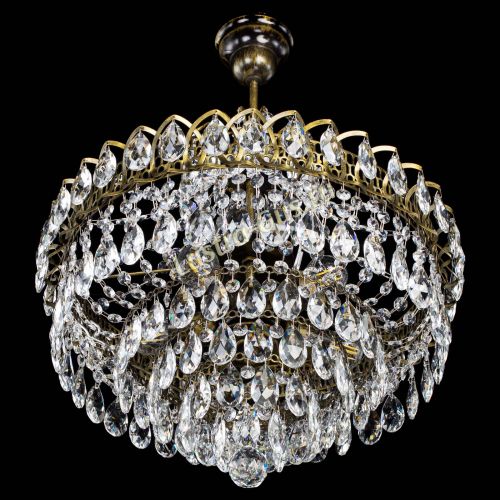 Люстра Грация №5 с подвесом под бронзу в Ижевске Гусь Хрустальный