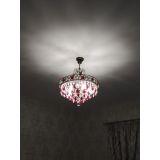 Люстра Грация №5 с подвесом под бронзу Красная в Ижевске