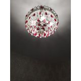 Люстра Грация №5 с подвесом под бронзу Красная в Ижевске