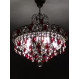 Люстра Грация №5 с подвесом под бронзу Красная в Ижевске